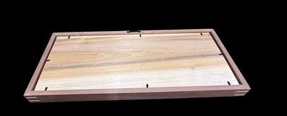 WV Home Is Where The Heart Is - Poplar/Walnut Inlay - Walnut Splined Frame